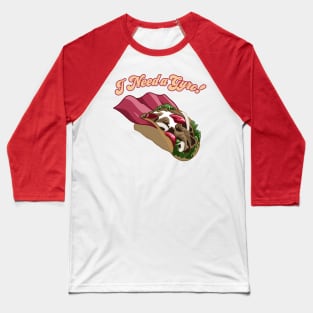 Asplenia Studios "I Need A Gyro!" Baseball T-Shirt